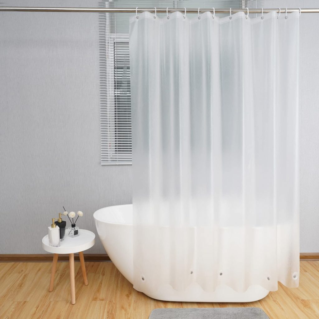 Frosted Extra Long Shower Curtain 