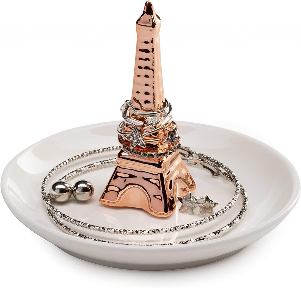 AsherKeep Eiffel Tower Ring Holder Dish
