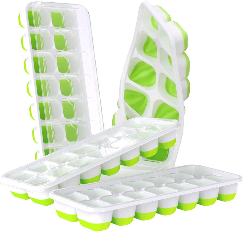 JYC/New.Hot.Sale Diamond Shape Ice Cube Maker Ice Tray Ice Cube Mold Storage Containers Red 