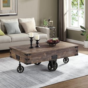 FirsTime &amp; Co. Factory Cart Coffee Accent Table