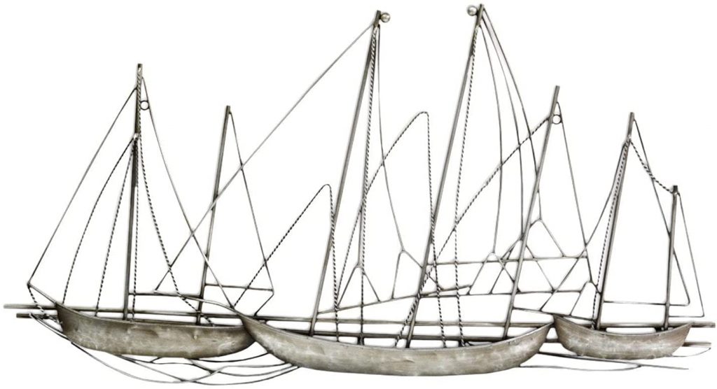 Silver Sailboat