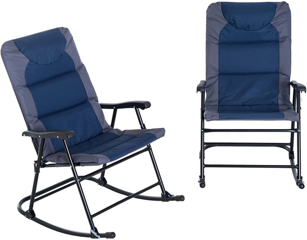 2-Piece Folding Rocking Chair Set
