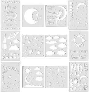 Moon and Star Stencils for How to Make a Lamp Shade