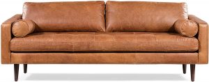 POLY &amp; BARK Napa Sofa in Full-Grain Pure-Aniline Italian Tanned Leather