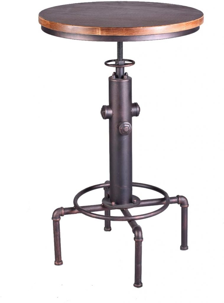TOPOWER Industrial Bar Table