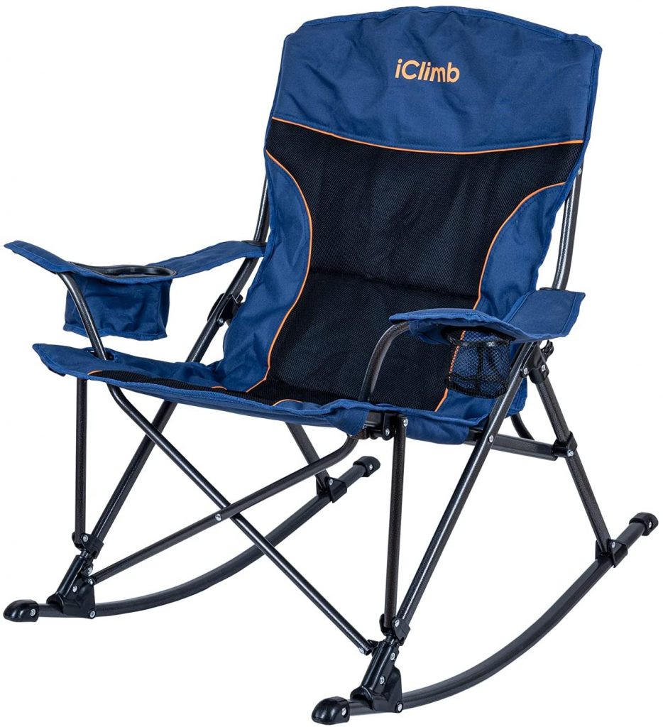 Padded Rocking Camp Chair