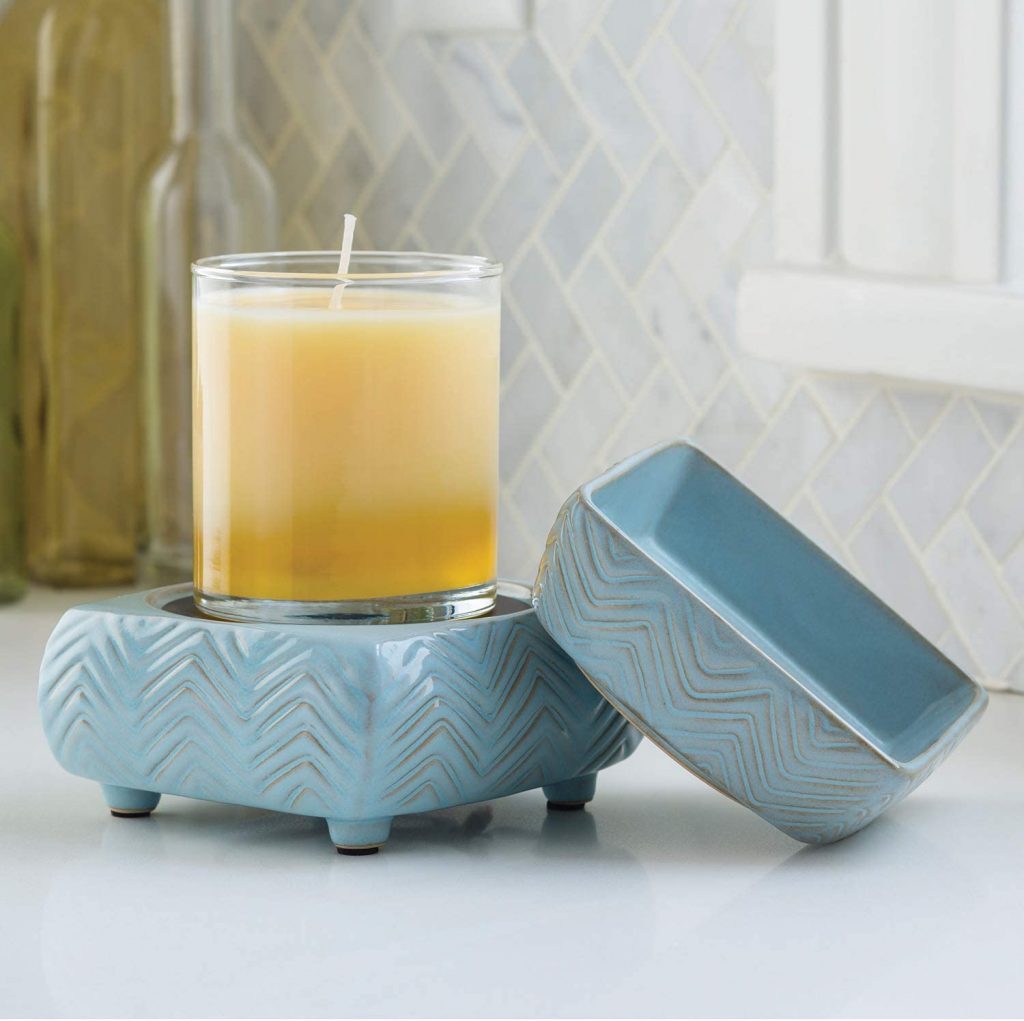 Chevron Candle Warmer and Dish