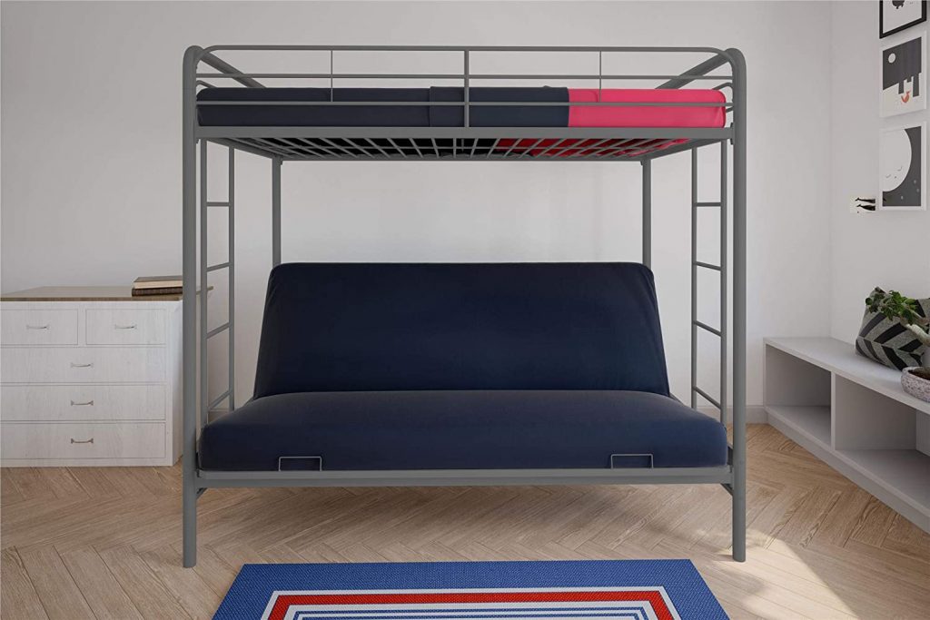 DHP Twin-Over-Futon Convertible Bunk Bed