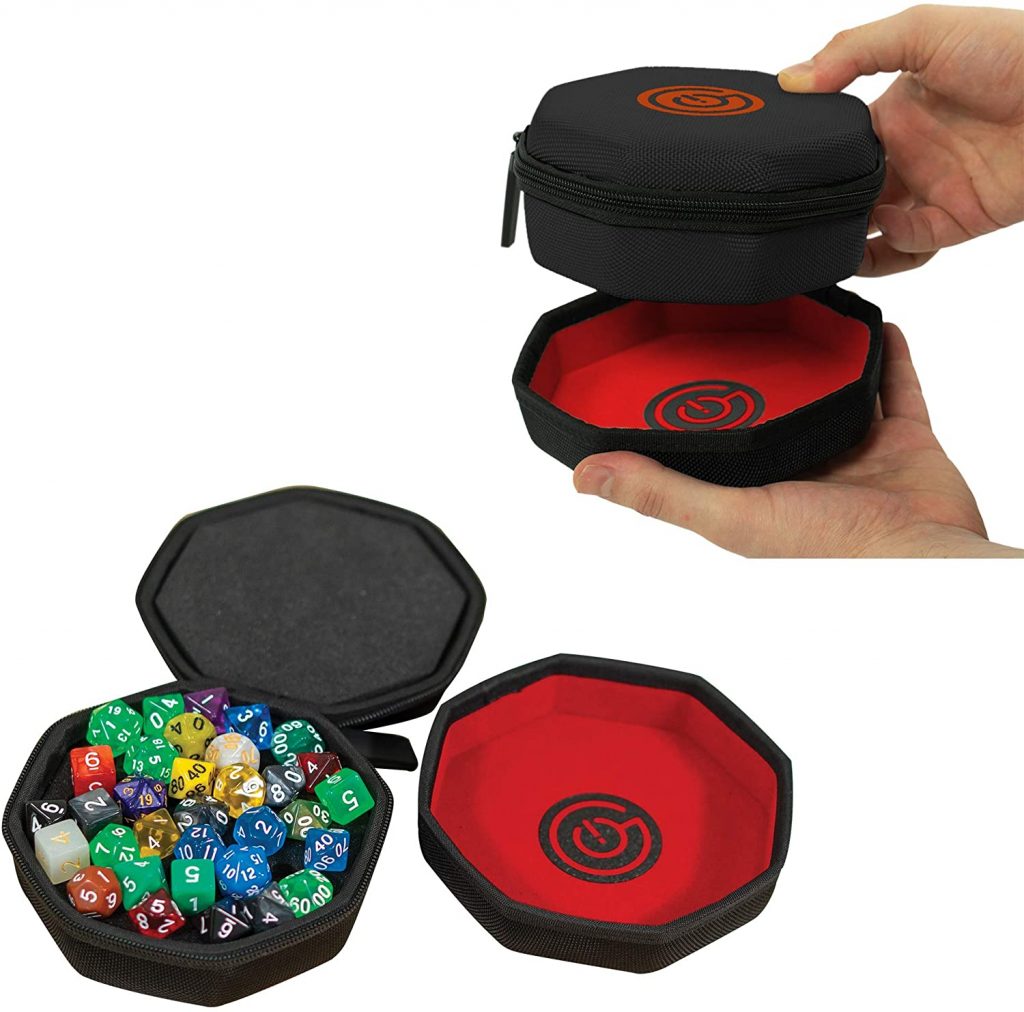 Dice Case with Nesting Dice Tray