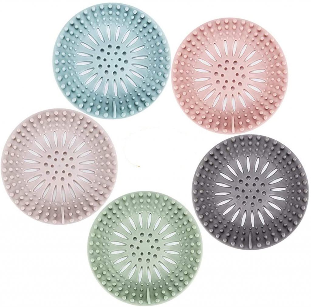 Five-Pack Durable Shower Drain Covers