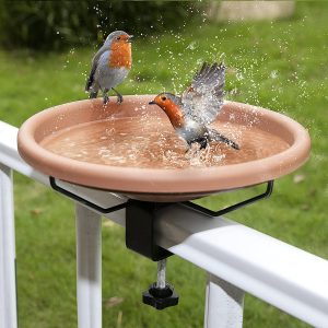 [Hanizi] Deck-Mounted Bird Bath Bowl