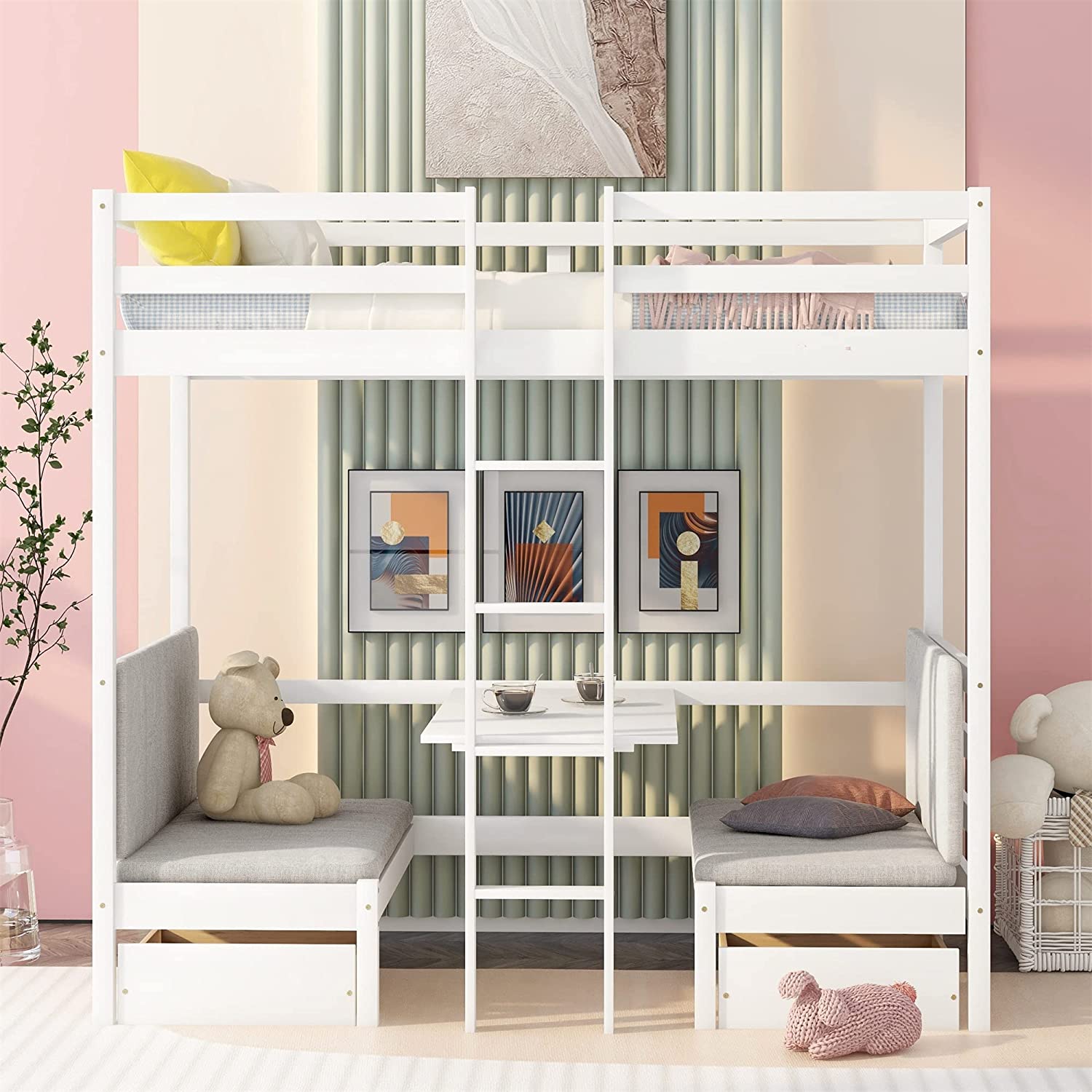 Awesome Teenage Bed Frames For Your Adolescent Kids Storables   Meritline Twin Bunk Convertible Bed 