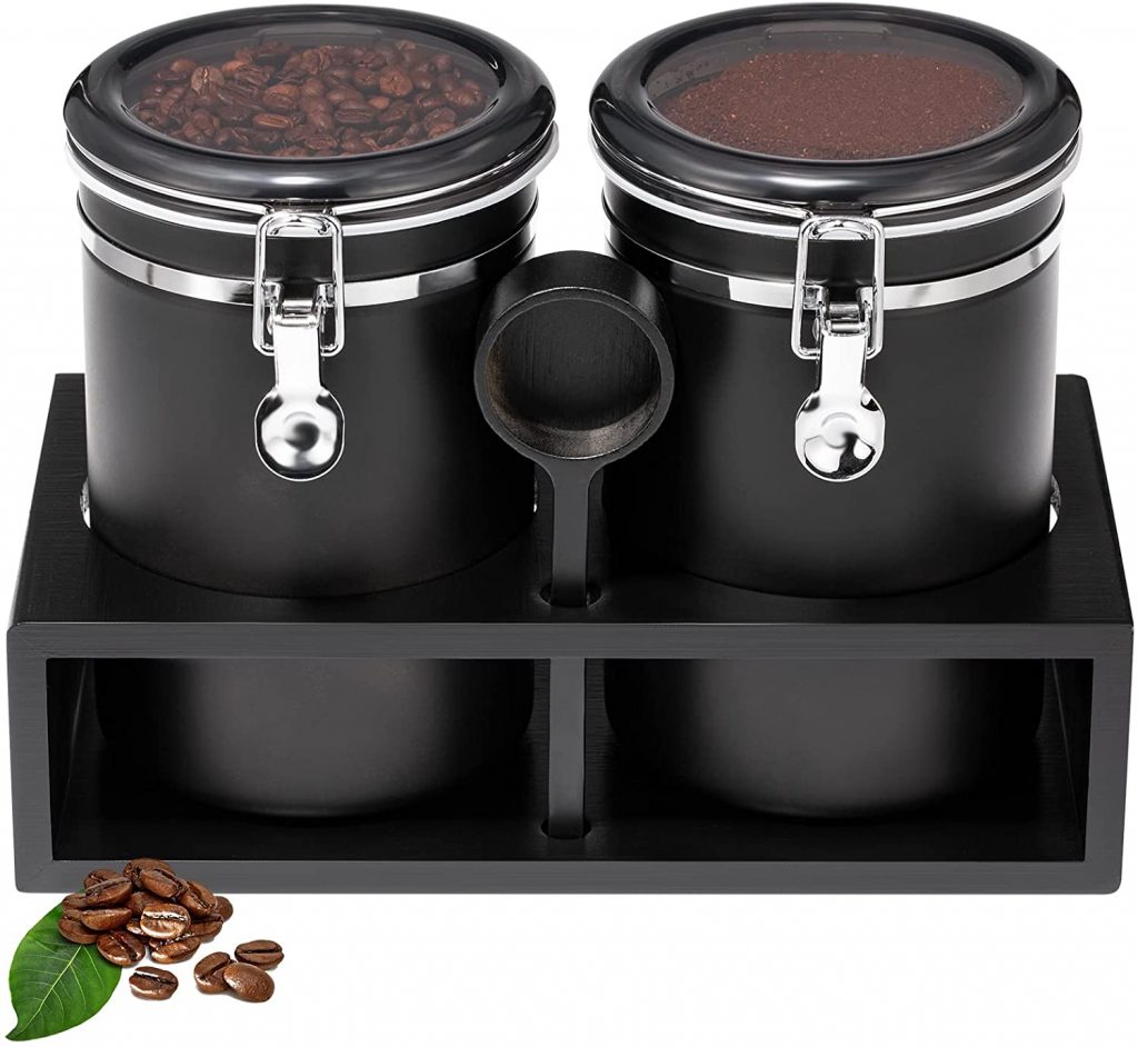 Yangbaga 304 Stainless Steel Coffee Containers with Shelf