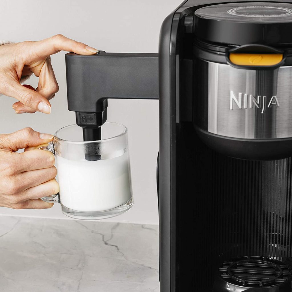 10. Ninja Hot and Cold Brewed System with Milk Frother