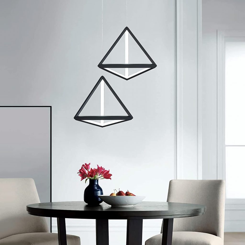 Modern Black Triangle Pendant Lamp