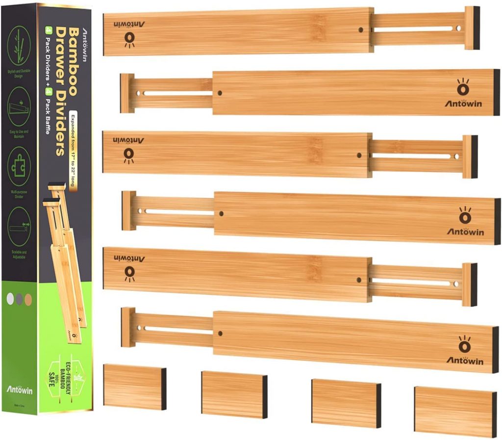 Bamboo Drawer Dividers