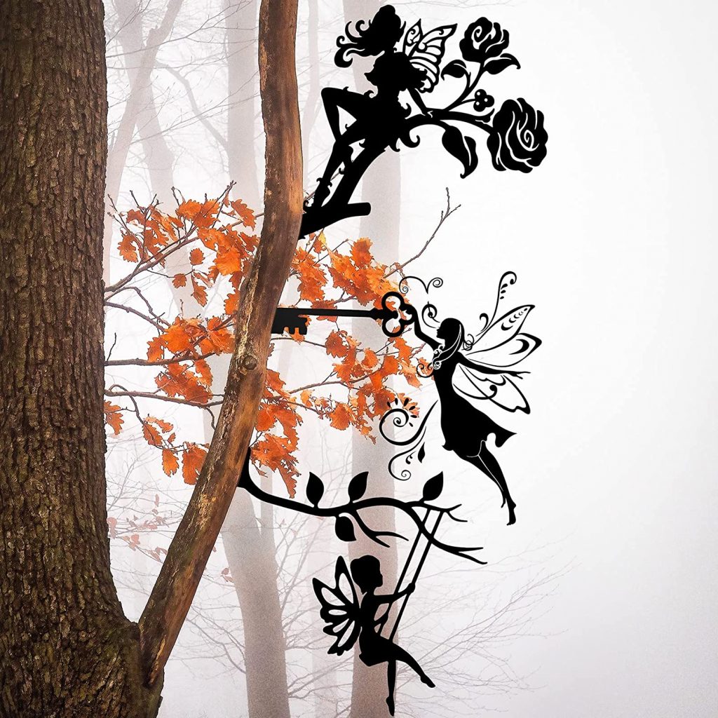 Butterfly Fairy Silhouette Statue