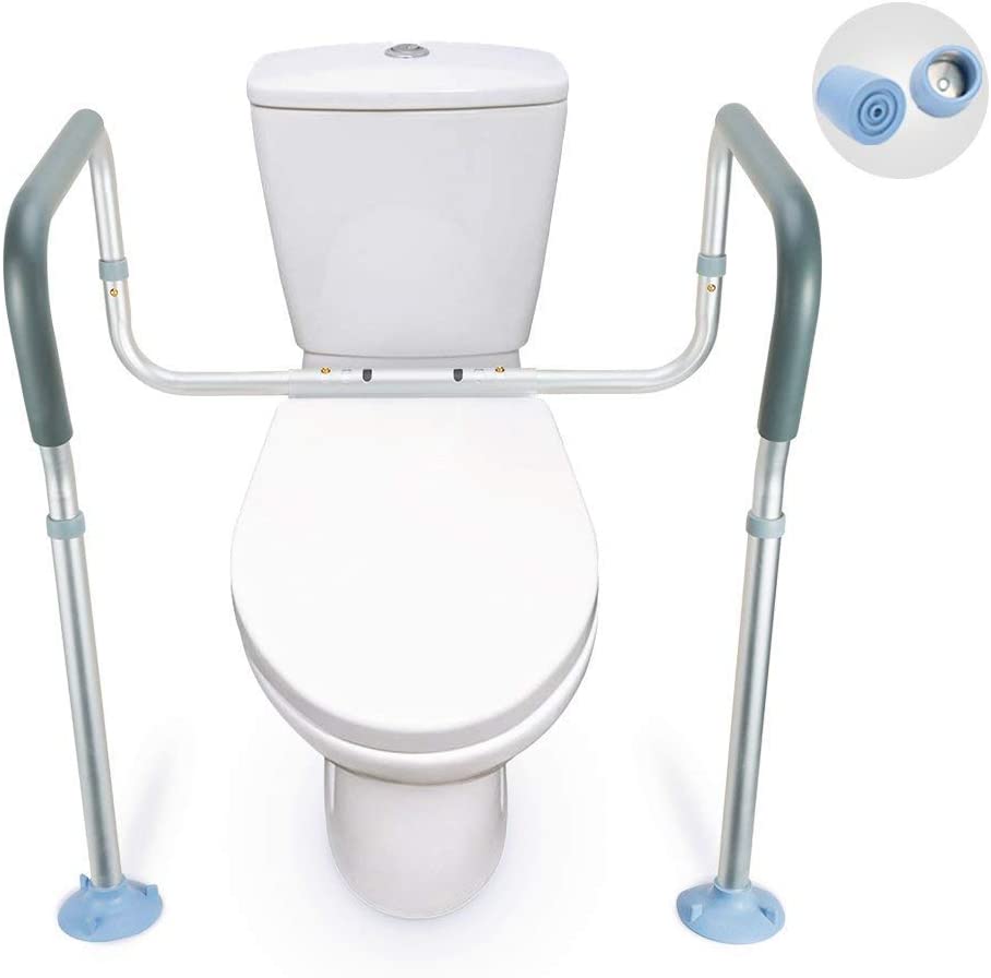 6. OasisSpace Toilet Rail Medical Bathroom Safety Grab Bar