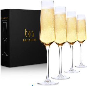 Crystal Champagne Flutes set of 4