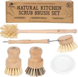 [Eco Being] Natural Kitchen Scrub Brush Set