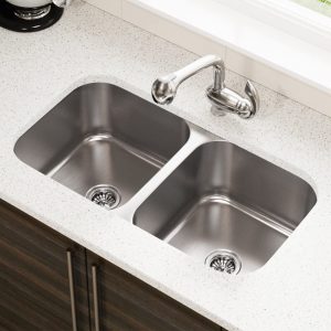 [MR Direct] Undermount Double Bowl Kitchen Sink for What Is an Undermount Sink