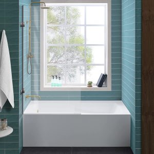 [Swiss Madison Well Made Forever] Voltaire Alcove Tub for Acrylic vs Fiberglass Tub