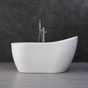 [WOODBRIDGE] Acrylic Contemporary Soaking Tub for Acrylic vs Fiberglass Tub