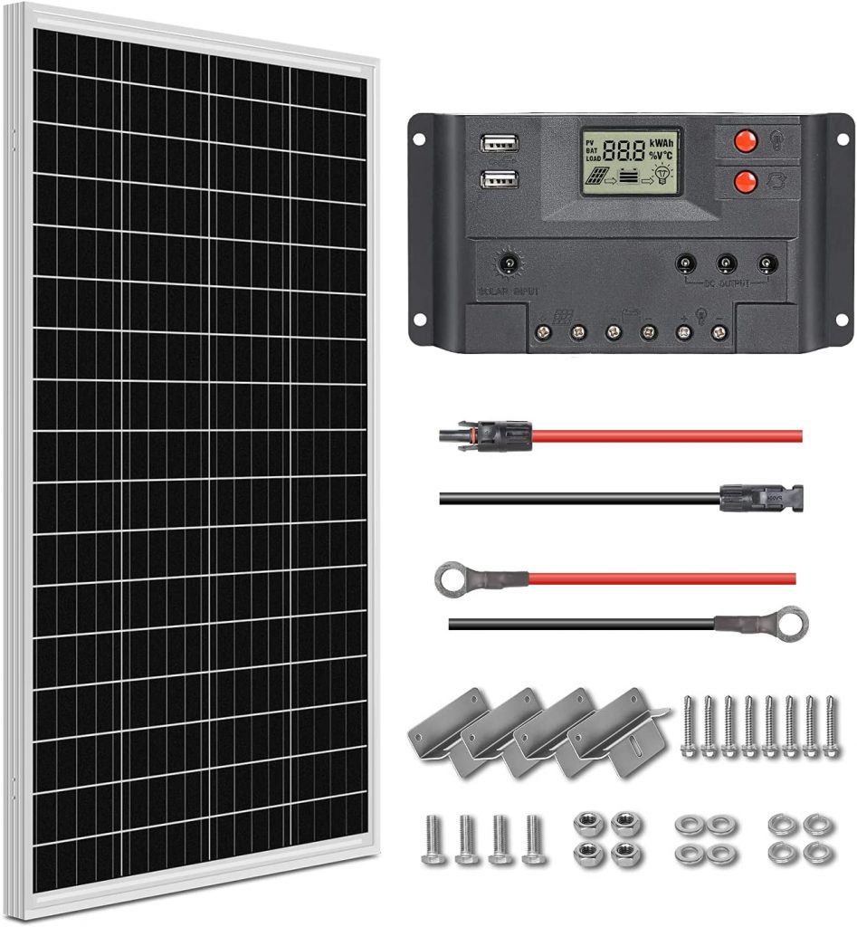 Weize 100-Watt Off-Grid Solar Panel Starter Kit