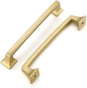10Pack Gold Drawer Pulls Brushed Gold Cabinet Pulls