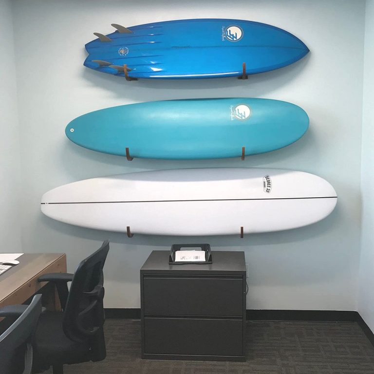 Best Surfboard Wall Mount Options To Organize Them All Storables   3. COR Surf Wood Wall Display Mount For Surfboards 768x768 