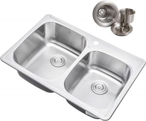 33 Inch Top-mount, Drop-in Stainless Steel