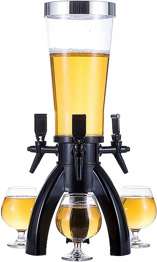 AOEIUV 3.5L Beer Tower Dispenser
