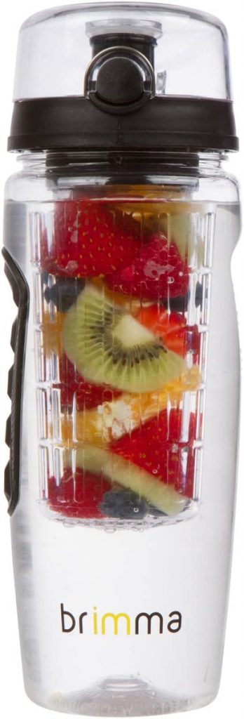 Brimma 32-ounce Fruit Infuser Water Bottle