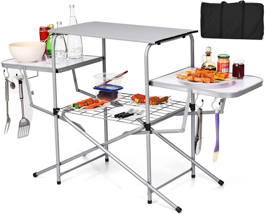 Giantex Folding Outdoor Grill Station