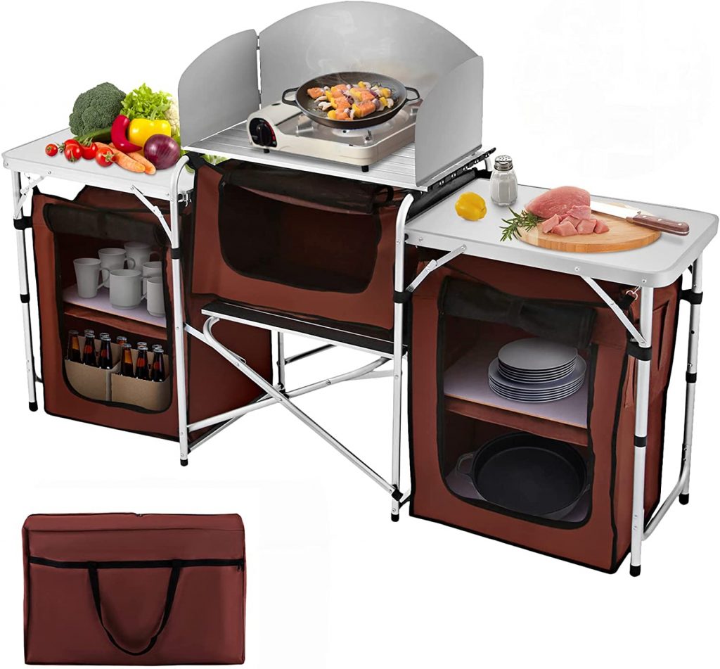 Happybuy Folding Outdoor Grill Station