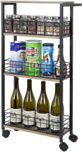 LUMAMU Slim Storage Cart for Small Spaces