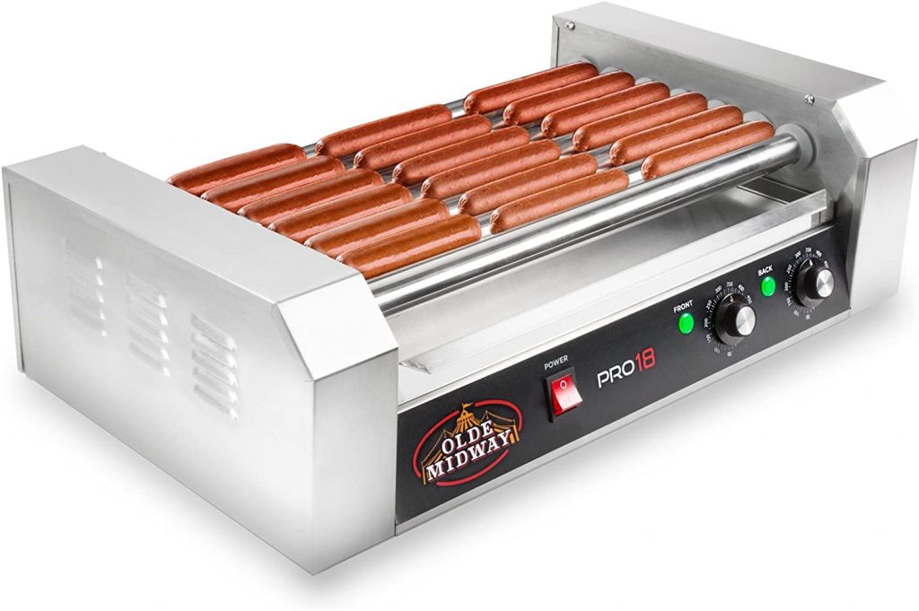 Olde Midway Electric 18 Hot Dog 7 Roller Grill