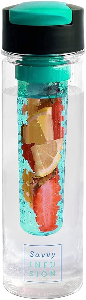 Savvy Infusion 24-ounce Fruit Infuser Water Bottle