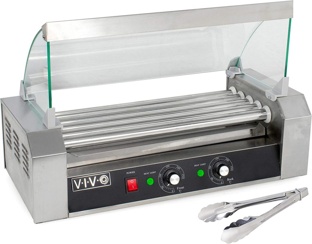 VIVO Electric 12 Hot Dog and 5 Roller Grill Warmer