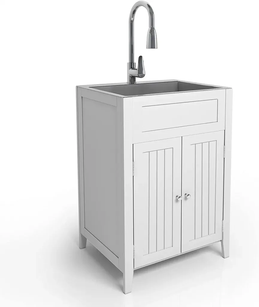 3. VINGLI 24-Inch Laundry Sink with Cabinet
