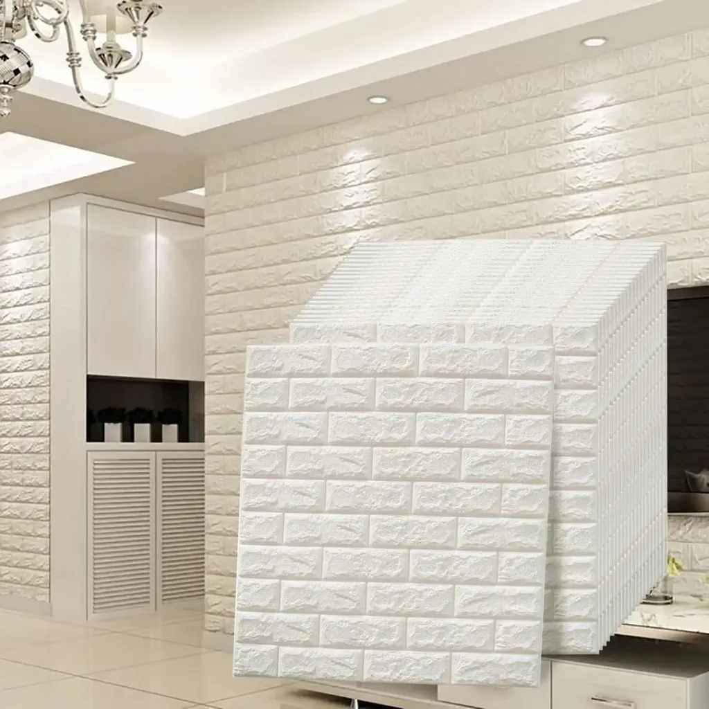 3. WASAIT White Brick 3D Wall Panels