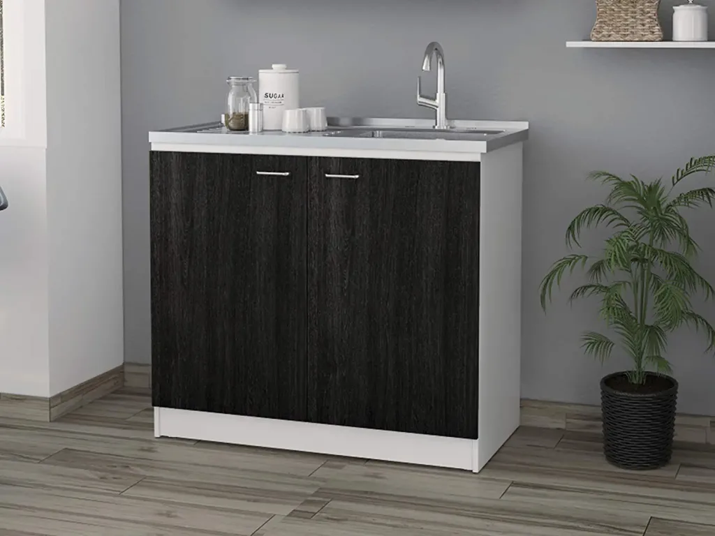 4. TUHOME Napoles Utility Sink with Cabinet