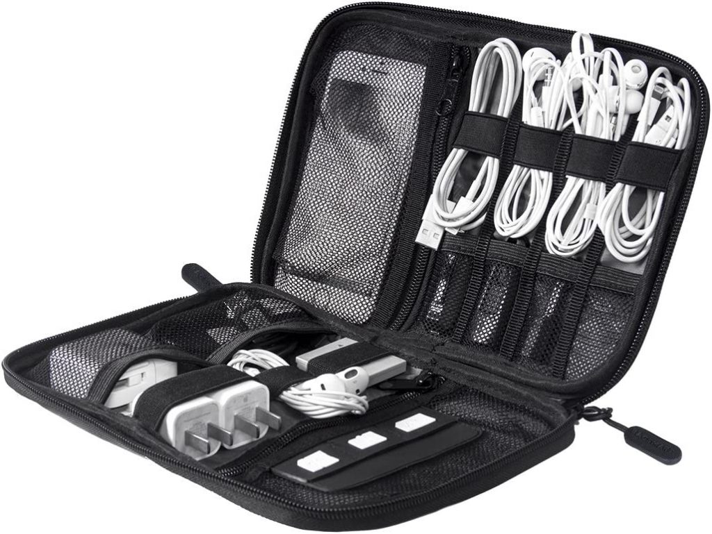 Rinvanic Travel Cable Organizer Bag, Small Electronics Accessories Carry  Cases Portable Cord Organiz…See more Rinvanic Travel Cable Organizer Bag
