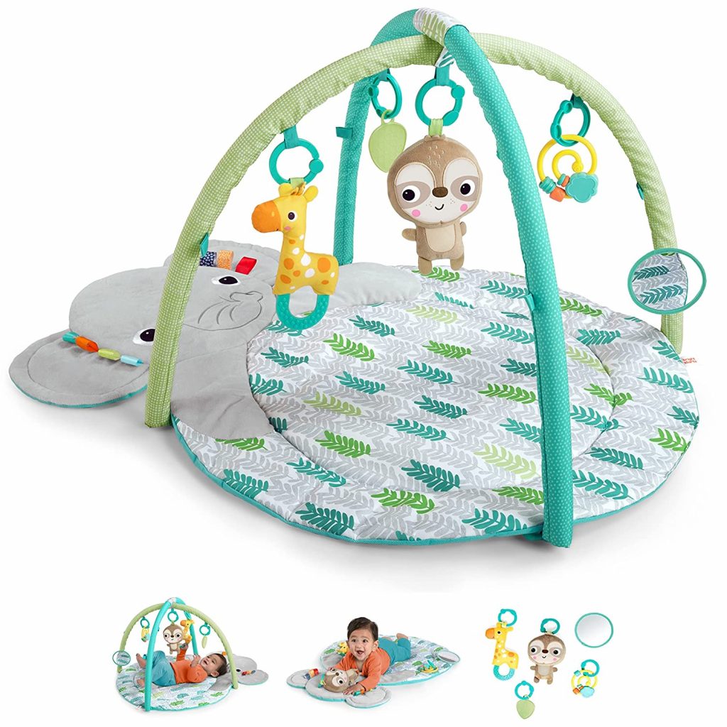 Bright Starts Hug 'N Cuddle Activity Gym &amp; Playmat with Take-Along Toys