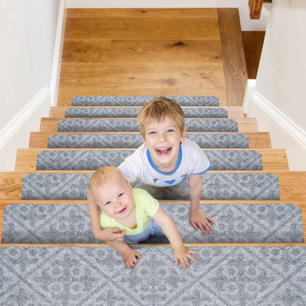 CrystalMX Non-Slip Carpet Stair Treads