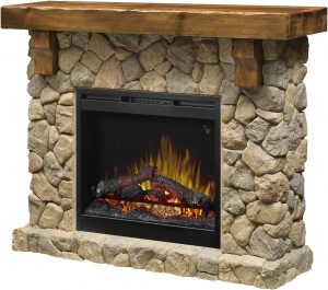 Faux Stone Electric Fireplace Mantel for What is Cultured Stone