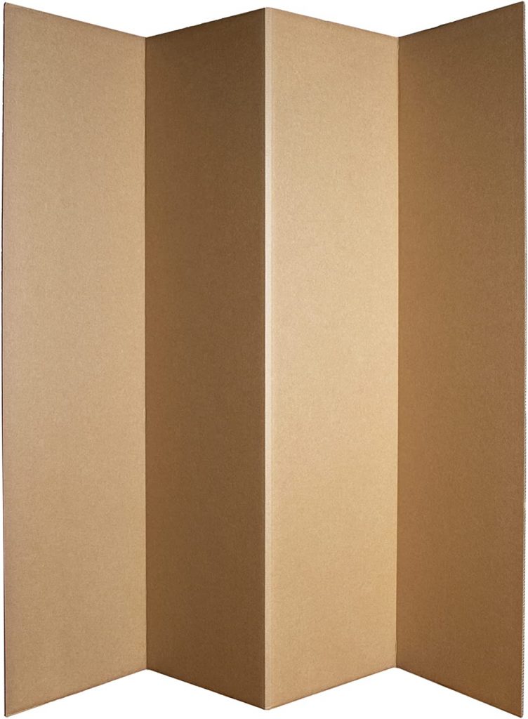 Kraft Cardboard Privacy Room Divider