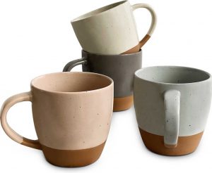 Mora Ceramic Large Latte Mug Set of 4