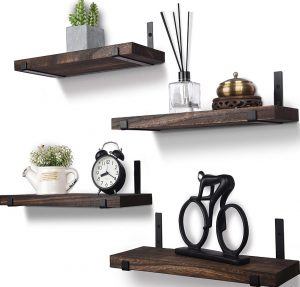 Rustic Wood Floating Shelves for Wall Decor