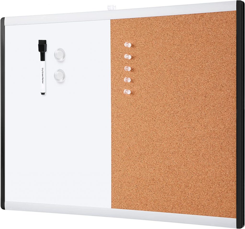 Magnetic Dry Erase and Cork Board Combo